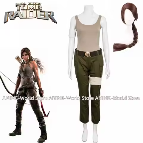 New Lara Croft Costume Tomb Raider Lara Croft Costume Halloween Christmas Game Cosplay Adult Women C