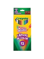 Lápices de colores Crayola con sacapuntas 12 piezas