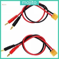 Mojito Temps Resistant Silicone XT60 To 4 0mm Banana Connectors Wire 14AWG 30cm 2Pack For Fast Charg