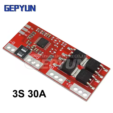 1pcs 3S 30A Max Li-ion Lithium 18650 Battery Charger Protection Board 12.6V PCB BMS Batteries Protec