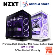 NZXT H9 ELITE Premium Dual-Chamber Mid-Tower Airflow Gaming Case / Casing (BLACK / WHITE)