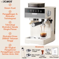 MESIN Espresso Coffee Machine with Grinder 20 BAR/Coffee Grinder Digital Coffee Grinder 3 in 1 Profe