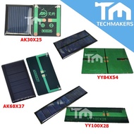 DIY High Efficiency Solar Cell Panel 30x25(1V 85mA) 68x36(5V 60mA) 100x28(5.5V 60mA) 84.5x55.5(5.5V 