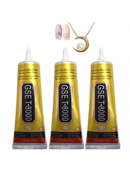 Keo dán T-8000 15ml/50ml/110ml, Keo dán đa năng T8000, Thích hợp cho đá giả kim cương, Thủ công mỹ n