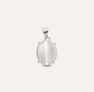 安珠 月光石 貓眼 白色 橢圓 蛋面 9*11mm 墜子 經典系列 Oval P