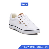 KEDS รองเท้าผ้าใบ แบบผูกเชือก รุ่น CENTER III CANVAS สีขาว ( WF67489 )