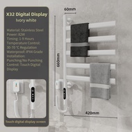Bathroom Electric Towel Rack WiFi Intelligent Constant Temperature Drying Towel Bar Stainless Steel