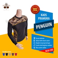 Baju kaos Lapangan Pramuka Pembina Terbaru - Penguin Hitam