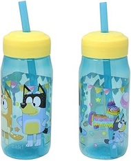 Bluey Water Bottle With Straw- Set Of Two.