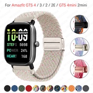 Magnetic Braided Loop for Amazfit GTS 4mini / GTS 4 3 2 2e / GTS 2mini Strap Accessories Adjustable 