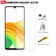LAYAR Tempered Glass SAMSUNG GALAXY A33 5G Anti-Scratch Screen Clear Screen Protector Handphone