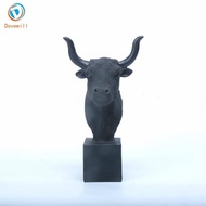 [Dovewill] Bovine Head Statue Symbol of Strength Bovine Head Bust Housewarming Gift for Desk