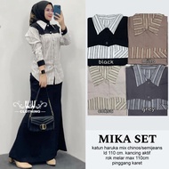 KATUN KEMEJA Shirt Skirt Set Latest and Trendy MuslimWanita Mika Set By W&W Clothing Haruka Cotton M