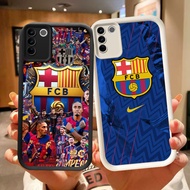 DJ-22 FC Barcelona Silicone Casing black and white for VIVO V27E V29 V27 Y100 V29E Y200e Pro