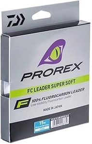 DAIWA Prorex Fluorocarbon Super Soft 50 m 0 23 mm 4 kg / 8 82 lbs Transparent Leader Fishing Line 12