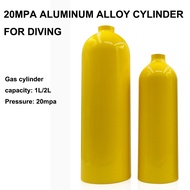 2L diving oxygen tank 20mpa high pressure aluminum alloy cylinder