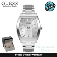 [Official Warranty] Guess GW0705G1 Men's Silver Dial Silver Stainless Steel Strap Watch