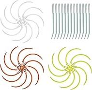 XGNG 80pcs Mixed Plastic Bent Needle Yarn Needle Tapestry Crochet in Bulk Safety Blunt Needle