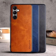 Case for Samsung Galaxy A54 A34 A24 A14 A15 A25 A35 5G coque Luxury Vintage leather Skin Phone funda for samsung a54 case cover