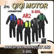 ARAI ARAISPORT AR2 RAINCOAT MOTORCYCLE (S-8XL) BAJU HUJAN MOTOR WATERPROOF CAHAYA QUALITY HIGH QUALI