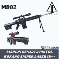 Mainan Pistol Sniper Senjata Kokang Plastik Laser Cobra -M802