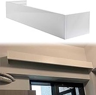 Adjustable Blackout Curtain Valance Box For Windows, Ceiling/Wall Mounted Decorative Rod Cover, Slee