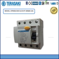 TERASAKI ELCB / RCCB 4POLE 300MA 40A / 63A /100A ~ 300MA , (SGR40xx300AC)