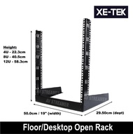 4U/ 8U/ 12U Desktop Open Server Rack (2 post open frame rack)