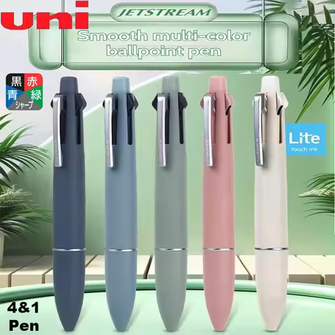 Japan Uni Jetstream 4&1 Ballpoint Pen MSXE5LS05 Multi-Function 4 Color Lite Touch Oil Mechanical Pen