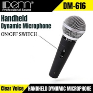 DENN DM-616 Moving Coil Dynamic Microphone with On/Off Switch
