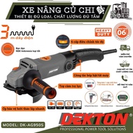 Dekton DK-AG950S 950w angle grinder, squeeze switch, speed adjustment, copper wire core, auxiliary h