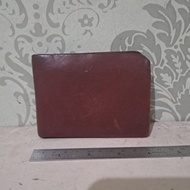 MERAH Preloved Red voyej Leather Wallet