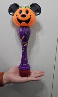 幸福傳承@萬聖節版南瓜米奇迪士尼電動泡泡魔法棒x2