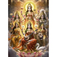 Poster Picture Of Goddess India Thickness 200 Grams No Box Auspicious Enhance Feng Shui Decorate You