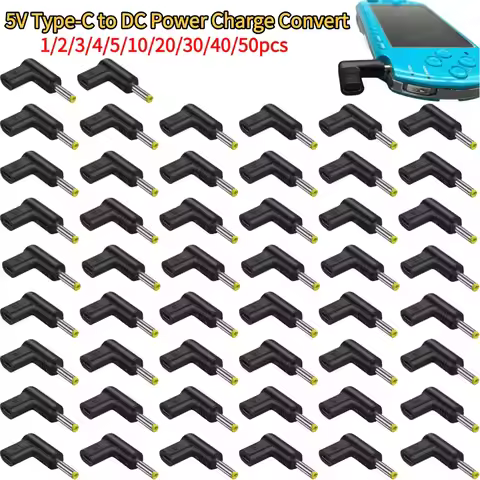 USB C to 5v 9v 12v DC Power Jack Connector Type C PD to 5.5x2.5 4.0x1.7 5.5x2.1 3.5x1.35 3.0x1.1mm C