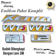 Xenia VVT-I 1.2 1.5 Type XM Chrome Original Rear Trunk Emblem Daihatsu Xenia All New Xenia Writing E