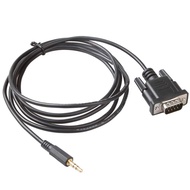 DB9 Male to DC3.5mm Male Serial RS232 Cable 6feet DB9 Male to 3.5mm Serial Cable L= 6FT Black