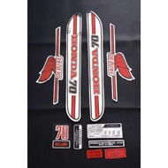 STRIPING C70 DECAL STICKER VARIATION HONDA C70 MOTORCYCLE STICKER