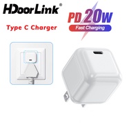 HdoorLink PD 20W Charger Mini Type C Charger US Wall Charger USB C Travel Adapter
