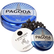 ลูกอมสมุนไพร ตราเจดีย์ PAGODA PASTILLES ใช้เพื่อป้องกันไม่ให้เจ็บคอ เสียงแหบ ชุ่มคอแก้ระคายเคือง 1ตลับ ขนาด 20 g
