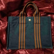 狀態好的/🟧HERMES/愛馬仕/小藍色橘色帆布包