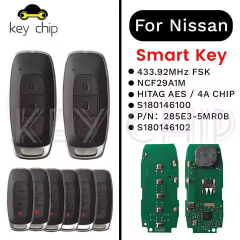 For Nissan Rogue Kicks Ariya Versa Pathfinder Ignis X-Trial 2022 202 4A Chip 433MHZ KR5TXPZ1/Z2/Z3 S