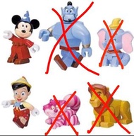 Yujin Disney 米奇老鼠 燈神 小飛象 小木偶 獅子王 積木扭蛋
