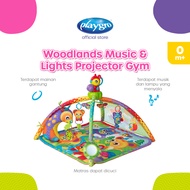 Playgro Woodland Music and Light Projector Gym - Baby Mattress