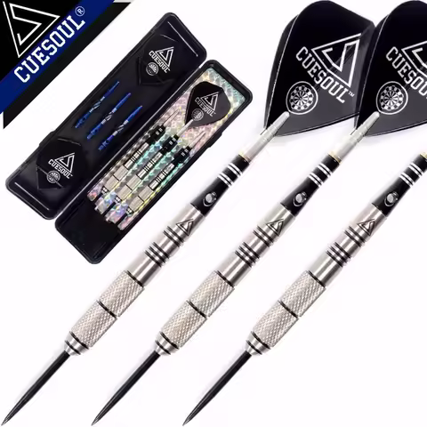 CUESOUL Free Shipping 90% Tungsten 22g/24g/26g Steel Tip Tungsten Darts with Slim Case