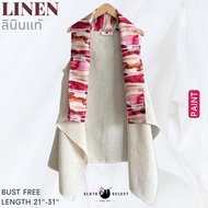 SLOTH SELECT…เสื้อคลุมลินินแท้💯 งานต่อผ้าลายได้อย่างลงตัว สวยและดูแพงมากค่ะ