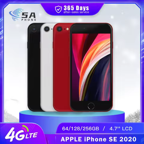 Original Apple iPhone SE 2020 SE2 4G Mobile Phone NFC 64GB/128GB/256GB ROM True Tone 4.7'' 12MP+7MP