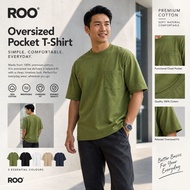 ROO Oversized Pocket T-Shirt 100% Cotton Korean Streetwear Unisex
