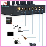 [lzdxwcke2] Stereo Line Mixer sub Mixing Stereo Mono Adjustment Audio Mixer for Guitars