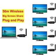 50M Wireless HDMI Extender Audio Video Transmitter Receiver Display Adapter Screen Share for PS4 PS5